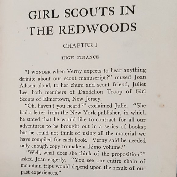 1926 RARE 1st Edition Girl Scouts in the Redwoods Lillian E. Roy Hardcov… - Picture 5 of 11